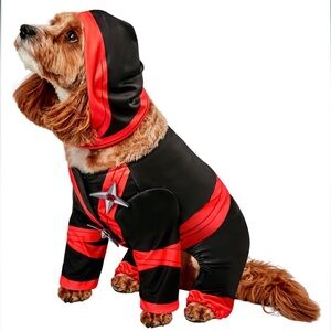 Rubies Ninja Fun, Small, Cute Pet Costume w/Hood for Themed Party and Halloween